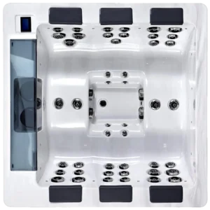 Comfort Hot Tubs - 6 Person Luxury Outdoor Portable Spa - 44 Jets - above Ground Hot Tub