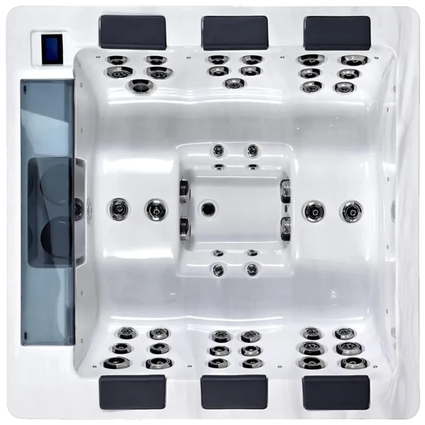 Comfort Hot Tubs - 6 Person Luxury Outdoor Portable Spa - 44 Jets - above Ground Hot Tub