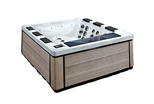 Comfort Hot Tubs - 6 Person Luxury Outdoor Portable Spa - 44 Jets - above Ground Hot Tub